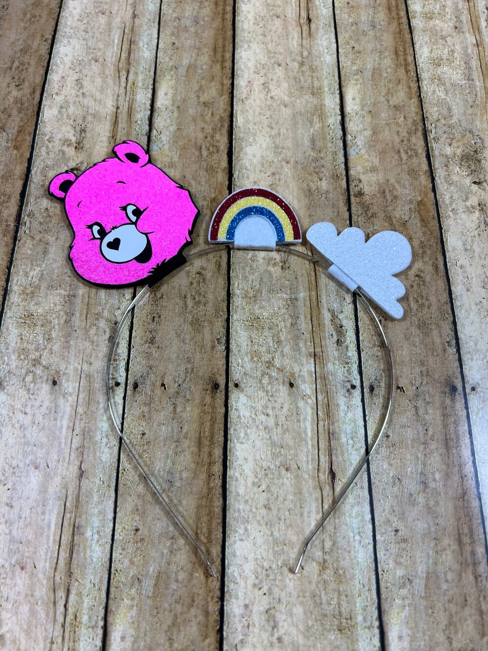 A Proper Princess Pink Cheer Bear Carebear Headband NEW